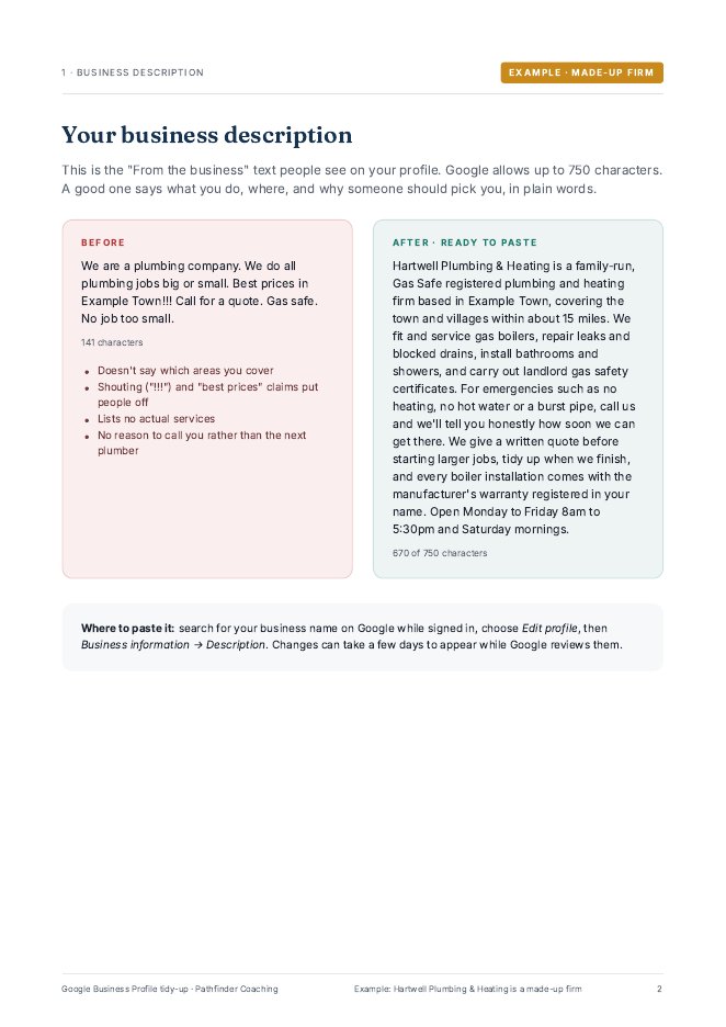 Example pack page 2